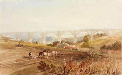 Willington Dene Viaduct by Thomas Miles Richardson